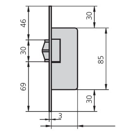 (2 u.) PICAPORTE VAIVEN 8MM