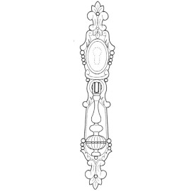 TIRADOR ARMARIO ZAMAC C/B - 150 MM