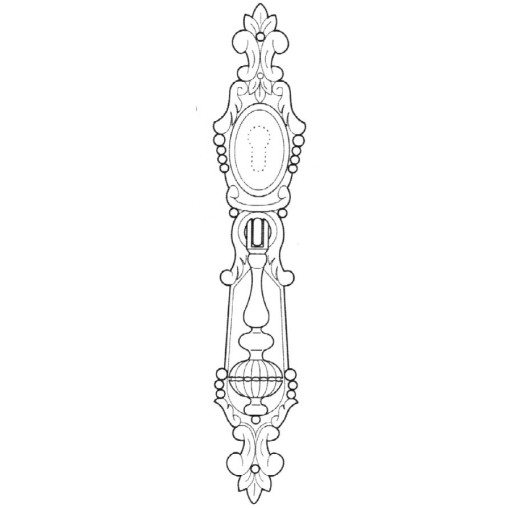 TIRADOR ARMARIO ZAMAC C/B - 150 MM