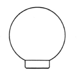 POMO ABS BLANCO - 34 MM