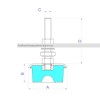 SOPORTE PIE MAQUINA SV0 M-12 - 90-160 KG