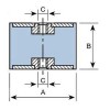 (12 u.) SOPORTE CIL HEMBRA M-6