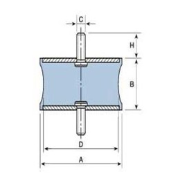 (12 u.) SOPORTE DIABOLO MACHO M-10