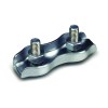 SUJETACABLE PLANO DOB.ZN C/100 - 3 MM