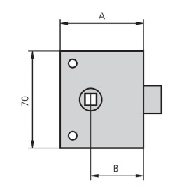 PICAPORTE SOBREPONER ESMALT 8MM