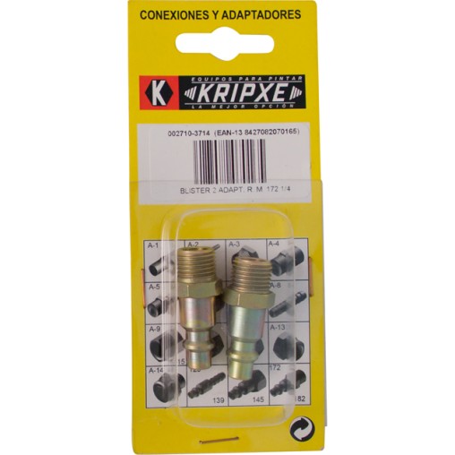 ADAPTADOR MACHO ENCHUFE R. B.2 - 1/4''