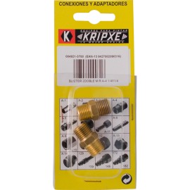 ENLACE LATON DOBLE MACHO BL.2 - 1/4''