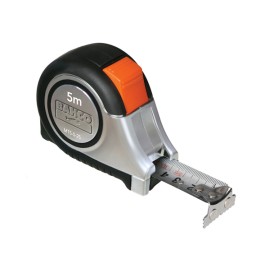 FLEXOMETRO BIMATERIA HOJA INOX - 5MTX25 MM