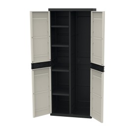 ARMARIO RESINA 2 P C/ESCOBERO NGR - 70X41X176