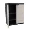 ARMARIO RESINA 2 PUERTAS BAJO NGR - 70X44X88