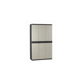ARMARIO RESINA 3 PUERTAS 4 BAL NGR - 105X44X176