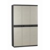 ARMARIO RESINA 3 PUERTAS 4 BAL NGR - 105X44X176