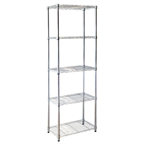 ESTANTERIA CROMADA STYLO 5 B. - 180X90X35