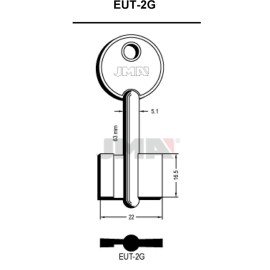 (10 u.) LLAVE EN BRUTO GORJA LATON