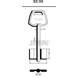 (10 u.) LLAVE EN BRUTO GORJA LATON