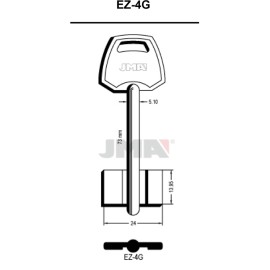 (10 u.) LLAVE EN BRUTO GORJA LATON