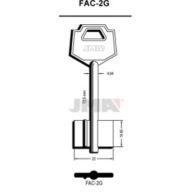 (10 u.) LLAVE EN BRUTO GORJA LATON