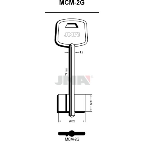 LLAVE EN BRUTO GORJA LATON
