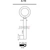 (10 u.) LLAVE EN BRUTO GORJA LATON