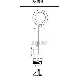 (10 u.) LLAVE EN BRUTO GORJA LATON