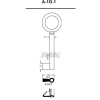 (10 u.) LLAVE EN BRUTO GORJA LATON
