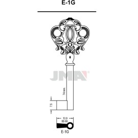 (10 u.) LLAVE EN BRUTO GORJA LATON