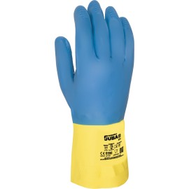 (12 u.) GUANTE LATEX IND AZUL/AMAR
