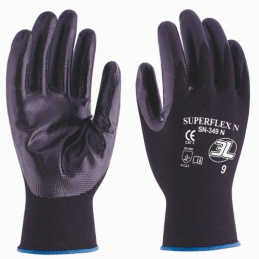 GUANTE NYLON S/COSTURAS - T.10