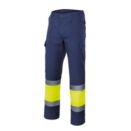 PANTALON A.VISIBILIDAD AZUL - XXXL
