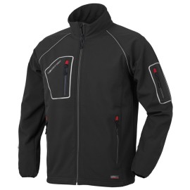 CHAQUETA SOFTSHELL 4B NEGRA - XXL