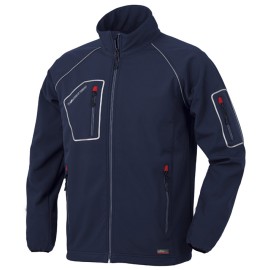 CHAQUETA SOFTSHELL 4B AZUL - XXL
