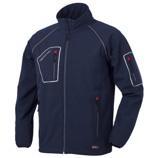 CHAQUETA SOFTSHELL 4B AZUL - XXL