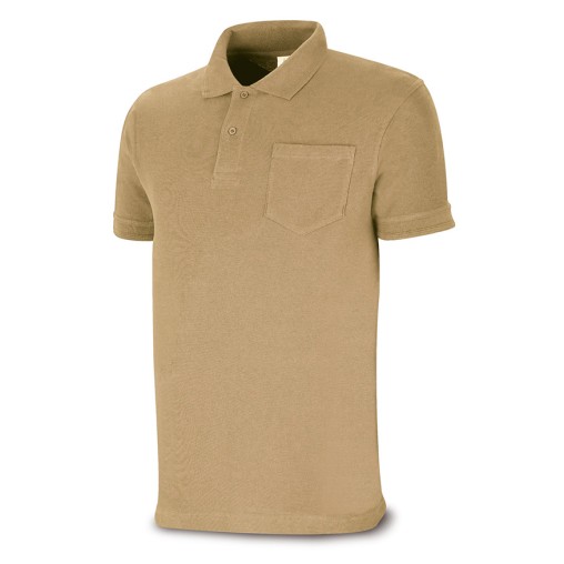 POLO C/BOLSILLO M/CORTA BEIGE - XL