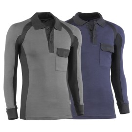 POLO PIQUE M/LARGA FLEX - M