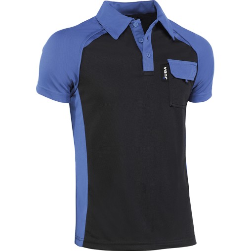 POLO M/CORTA C/BOLSILLO NGR/AZUL - XL