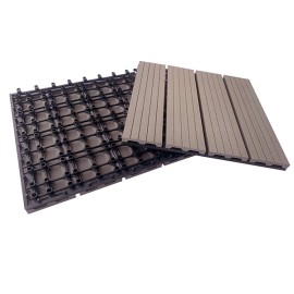 LOSETA COMPOSITE MARRON 9 UDS - 30X30 CM