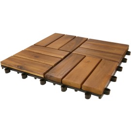 LOSETA MADERA ACACIA PACK 11 UDS - 30X30X2.5