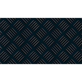 PAVIMENTO CHECKER CAUCHO NEGRO 3MM