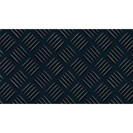 PAVIMENTO CHECKER CAUCHO NEGRO 3MM