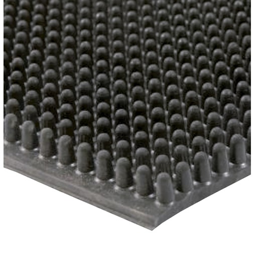PAVIMENTO CAUCHO PICOS 11MM - 1X10 M