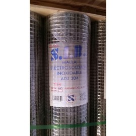 MALLA SOLDADA INOX R25X1M - 16X16X0,9
