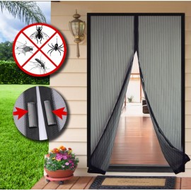 MOSQUITERA CON VELCRO/IMAN NEG - 100X210CM