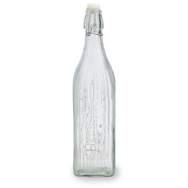 BOTELLA CUADRADA VIDRIO TRANSP VIBA - 1 L