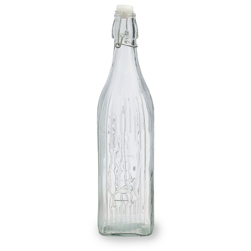 BOTELLA CUADRADA VIDRIO TRANSP VIBA - 1 L