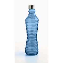 BOTELLA VIDRIO AZUL RUSTIK - 1 L