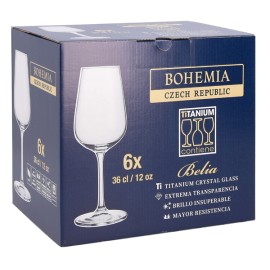 COPA VINO CRISTAL BELIA SET 6 - 36 CL