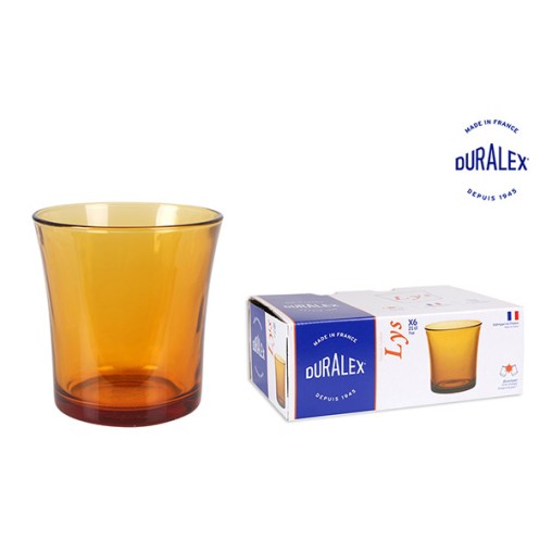 VASO AGUA AMBAR LYS SET-6 - 21 CL