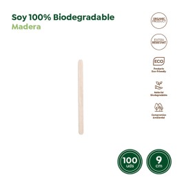 PALETINA MADERA DESECHAB 100U. - 9X0,9 CM