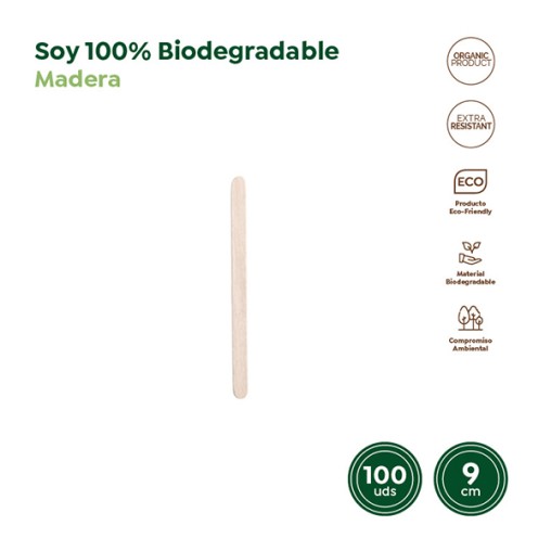 PALETINA MADERA DESECHAB 100U. - 9X0,9 CM