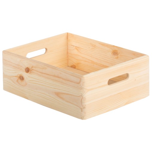 CAJA MADERA S/TAPA - 40X30X14CM